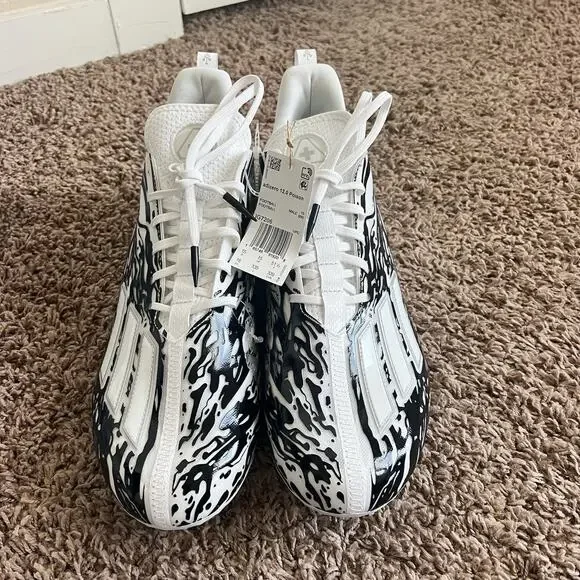 Adidas Adizero 12.0 Poison Football Cleats Men's Sizes Black White Sz 16 - Picture 11 of 13